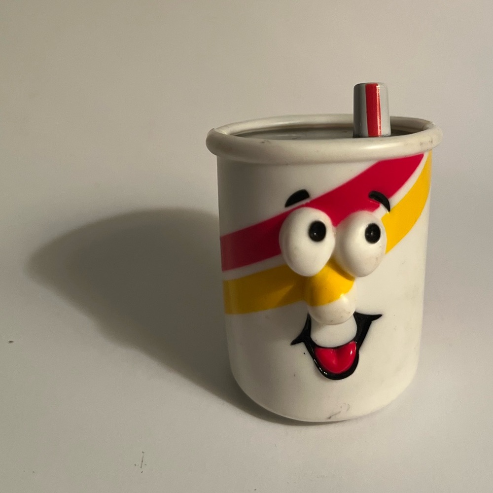 Burger King 1989 Graphics Kids Club Meal Lickety Split Rolling Racer Food Toy